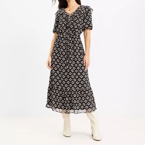 Loft Geo Print Long Dress